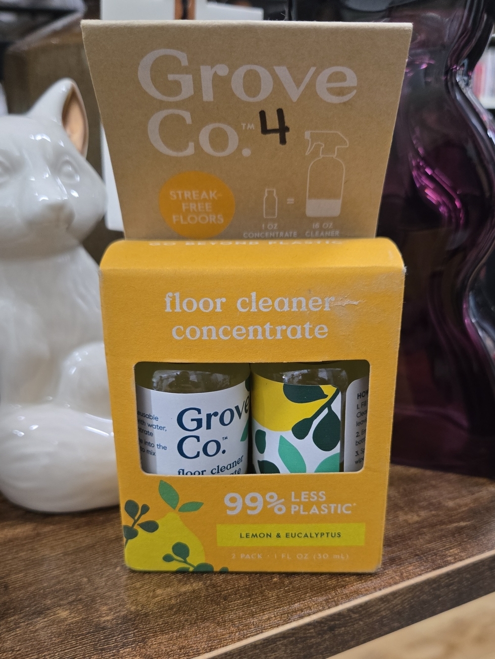 Grove Co. Lemon & Eucalyptus Floor Cleaner Concentrate (Yellow)